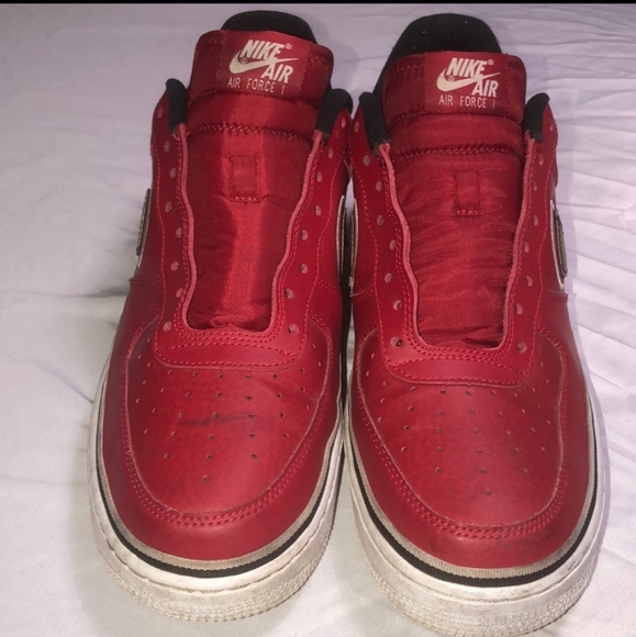 Nike AF-1 size 11 red suede - Picture 2 of 6